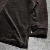 brown velour shirt