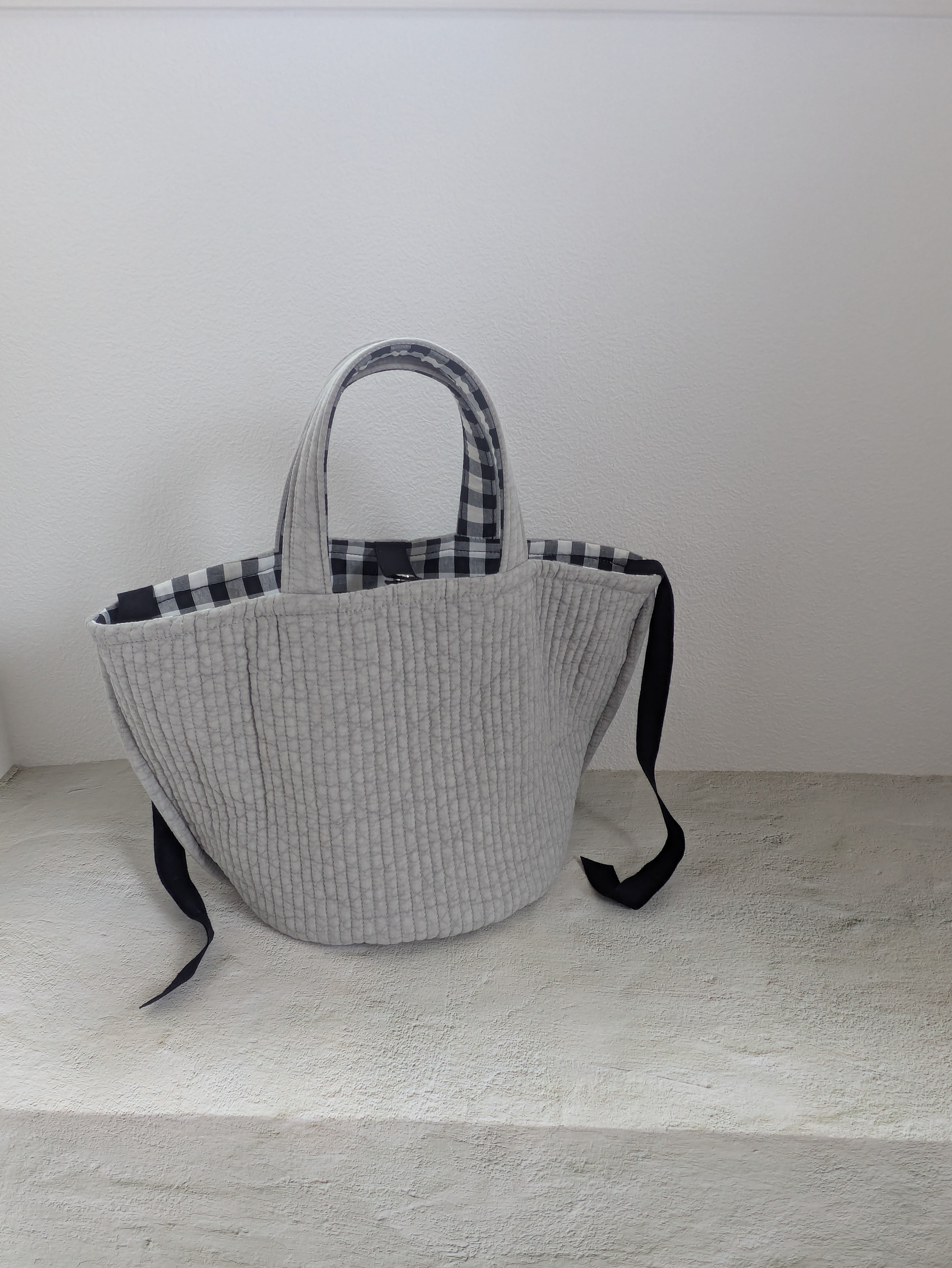 受注制作【washable】me time tote (無地プレーン) ヌビバッグ