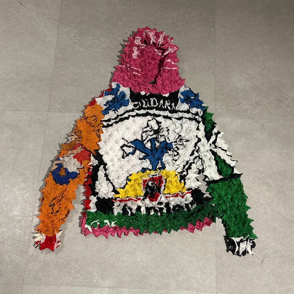 doublet ダブレット 25SS SHIBORI FLAG HOODIE シボリ加工フーディ