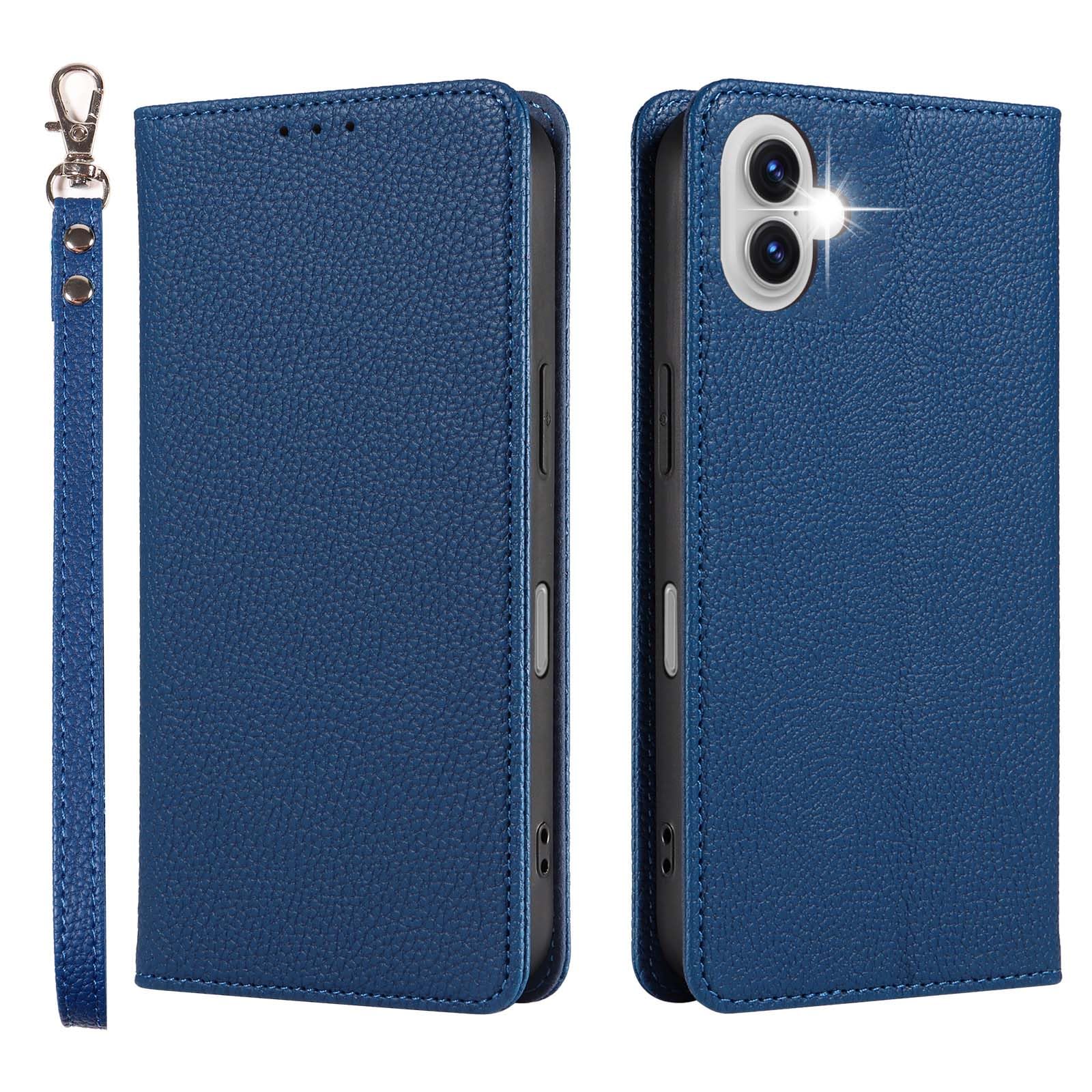 For iPhone 17 ケース 手帳型 カード収納 いphone17用 カバー 手帳型 上質レザー 横置きスタンド機能 スマホケース iphone 17用 スタンド付き アイフォン 17用 ケース 内蔵マグネット 開閉式 スマホカバーアイフォン 17用 財布型 耐衝撃 全面保護 手触りいい 指紋防止ストラップホール付き 6.3インチ (ブルー)