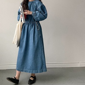 ボリュームスカートワンピース [WA0533]