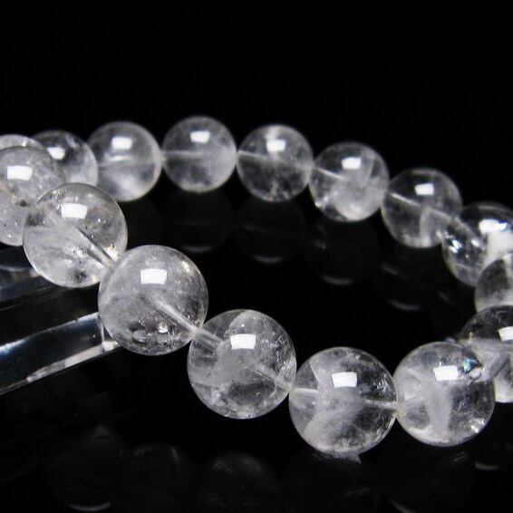 ファーデンクォーツ 水晶 ブレスレット 13mm  一点物 111-22602