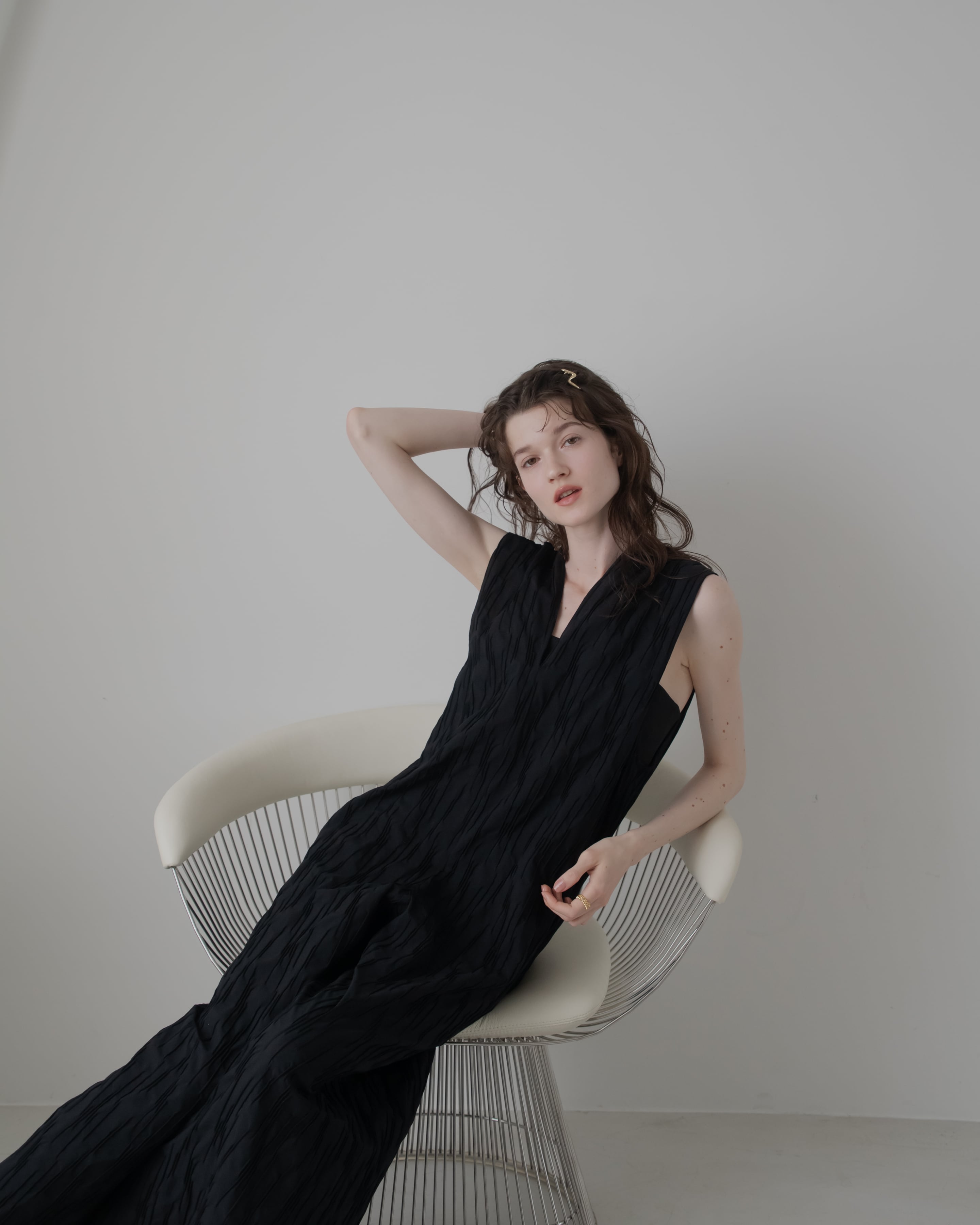 Sサイズ、pois、wave salopette、ブラック、黒 wave salopette 【予約商品】 | pois