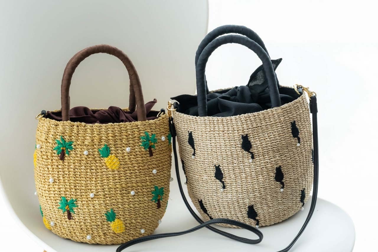 a-jolie かごバッグ(Pine&Parm/CAT)