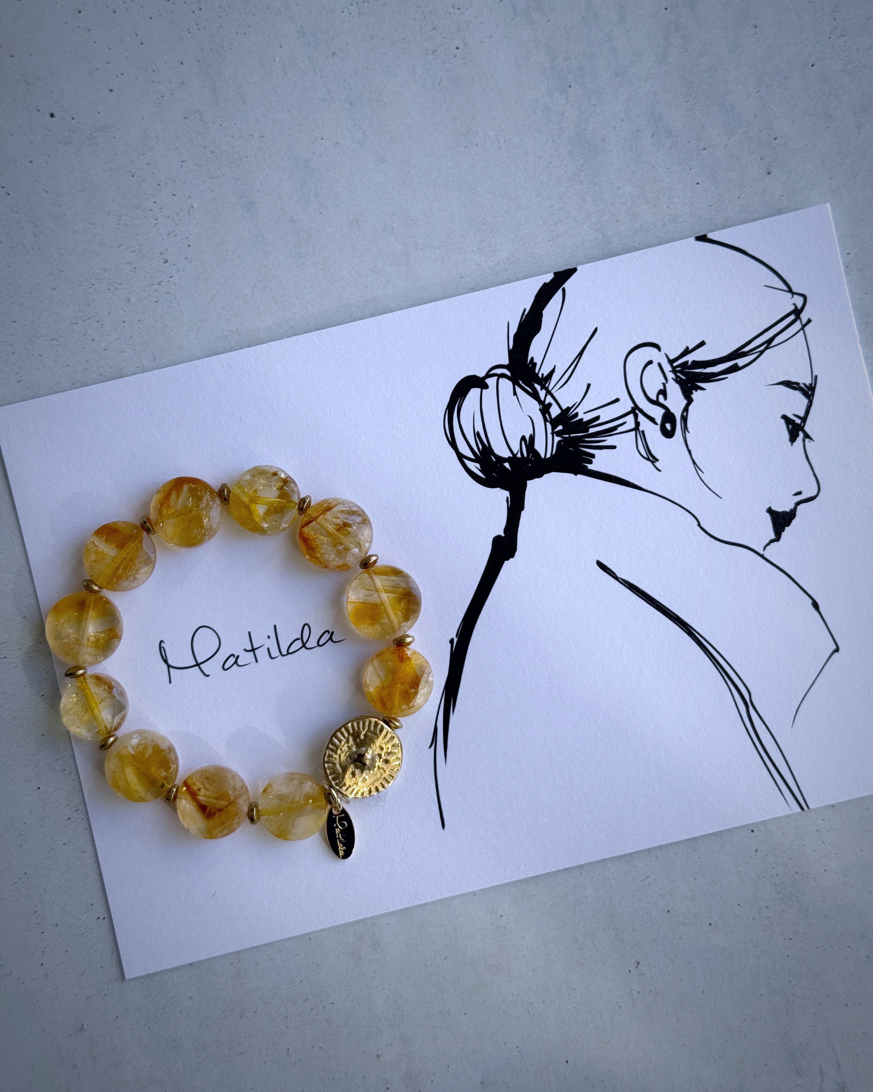 tumble bracelet(シトリン)