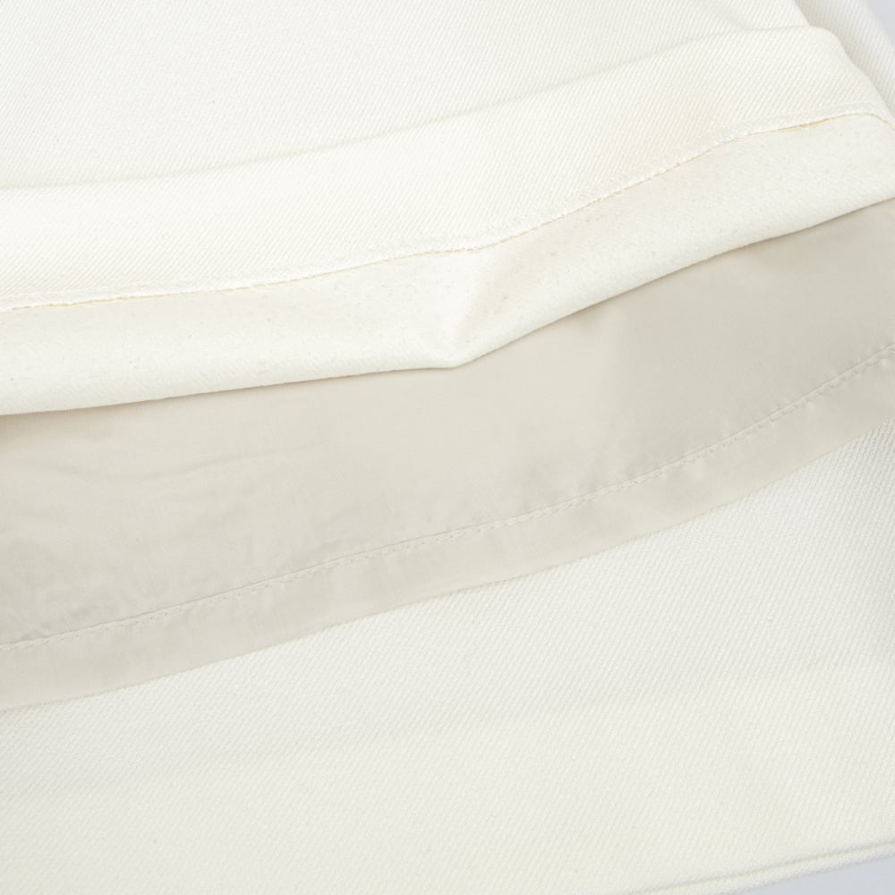 PASSIONE／パシオーネ】裏起毛ウェストリブセミワイドパンツ（ホワイト