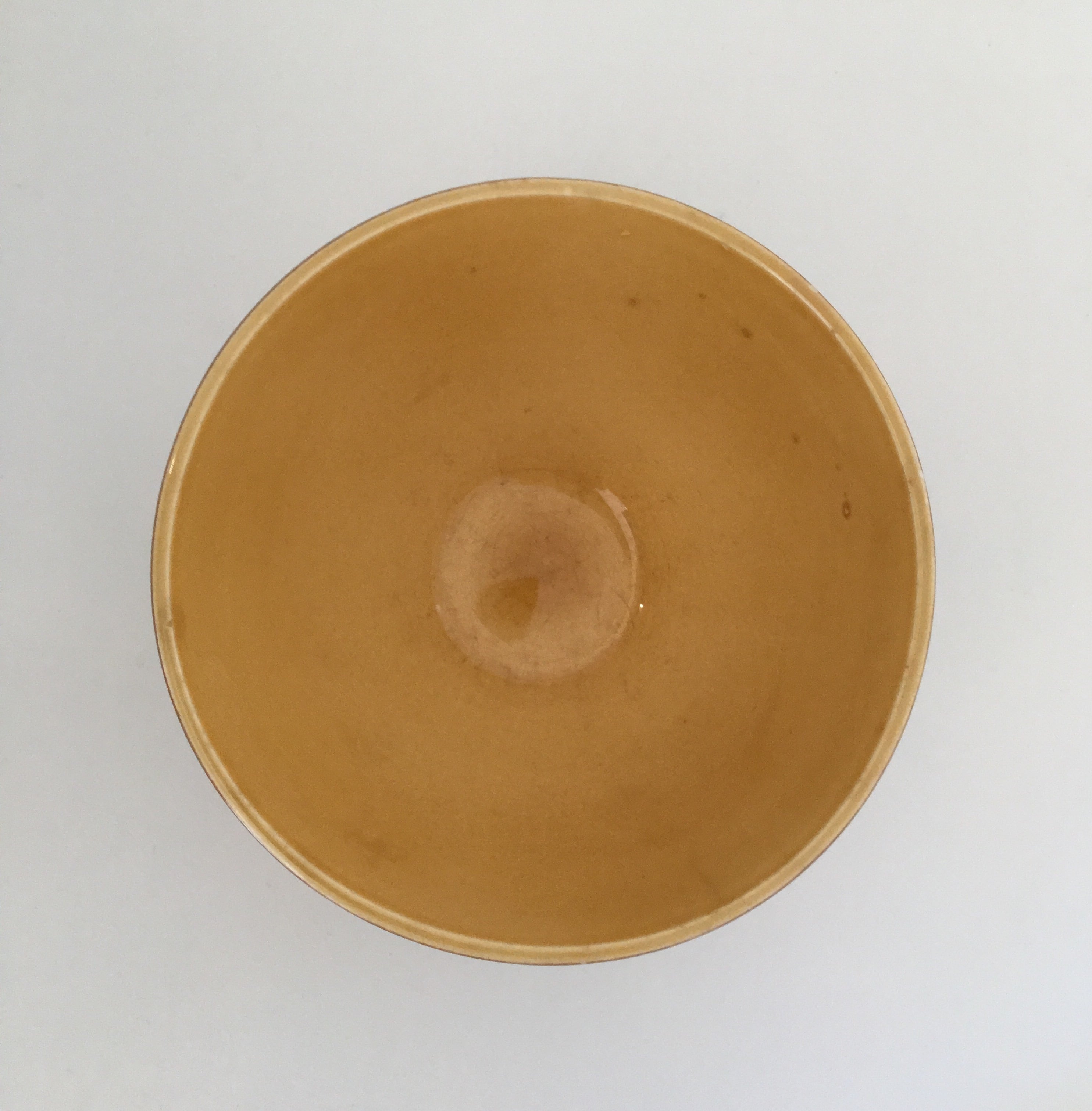 カフェオレボウル ブラウン 茶色 水玉 ドット フランス アンティーク