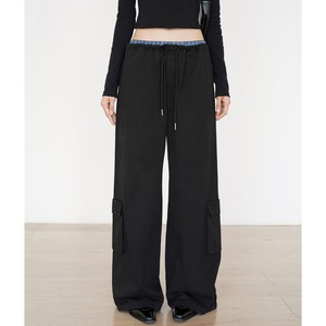 loose straight wide leg casual pants