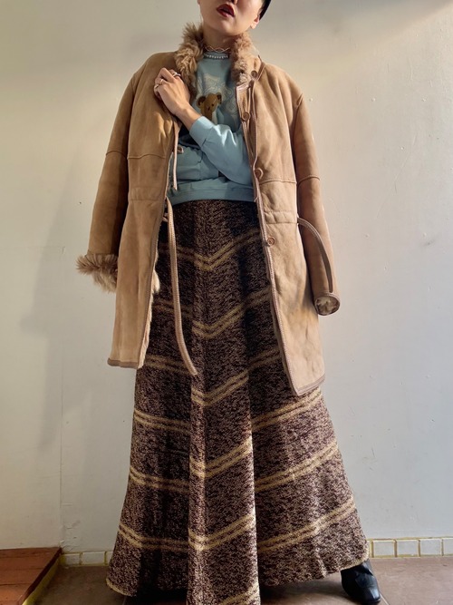 1980s Vintage Mouton Design Coat