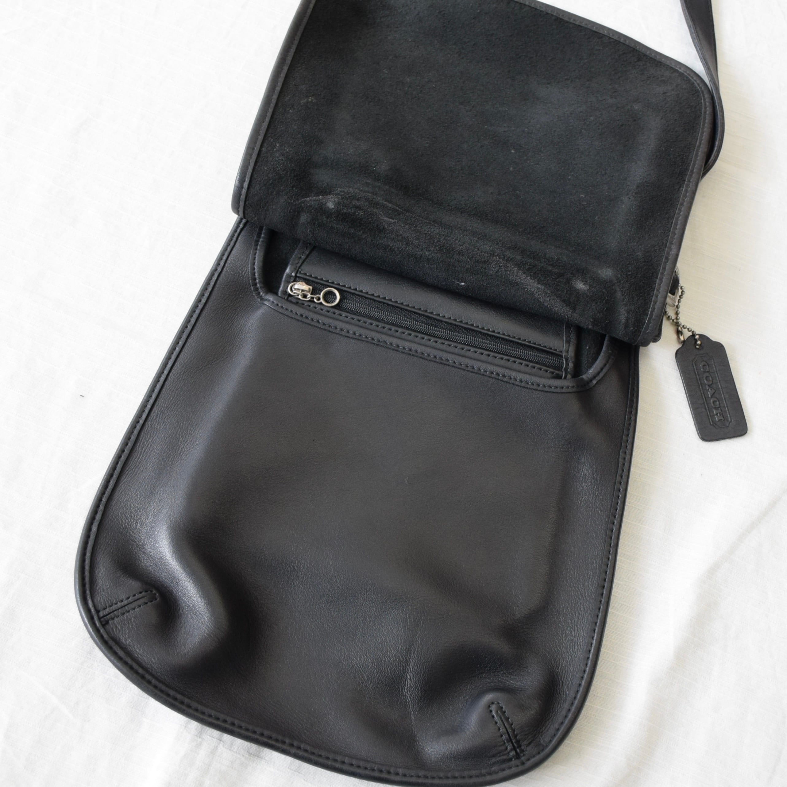 90's USA製 OLD COACH レザーバッグ ブラック コーチ 古着