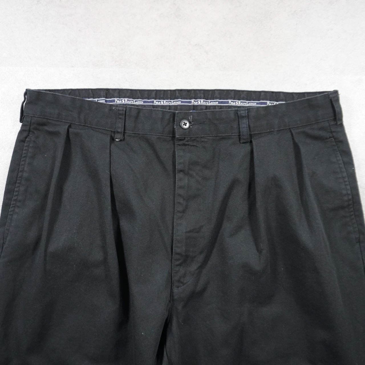 90s Polo by Ralph Lauren POLO CHINO "black" W36L31相当 古着 - 4