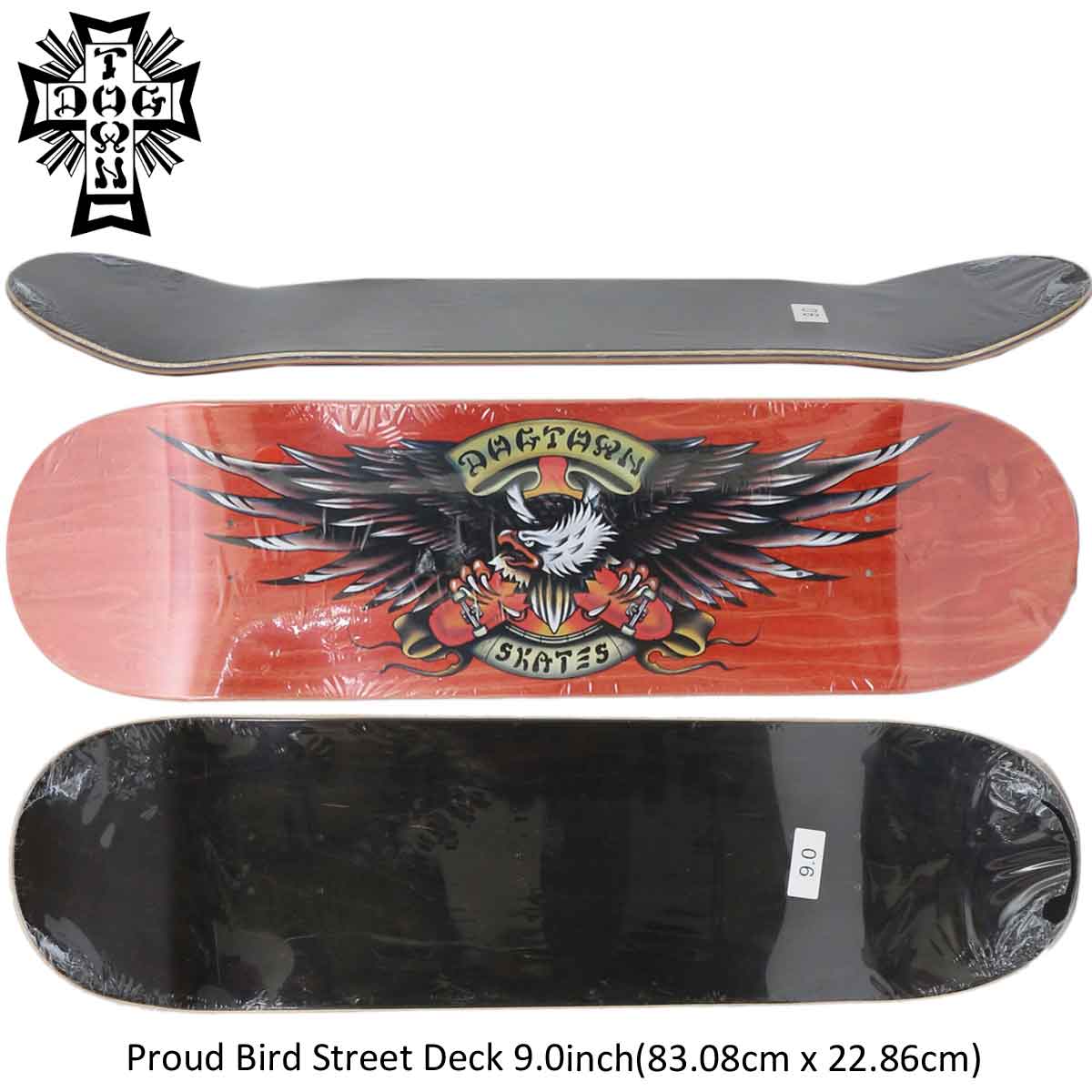 スケボー デッキ スケートボード DOG TOWN ドッグタウン Dogtown Proud Bird Street Deck 9.0インチ  オールドスクール Old skool レッド | cutback powered by BASE