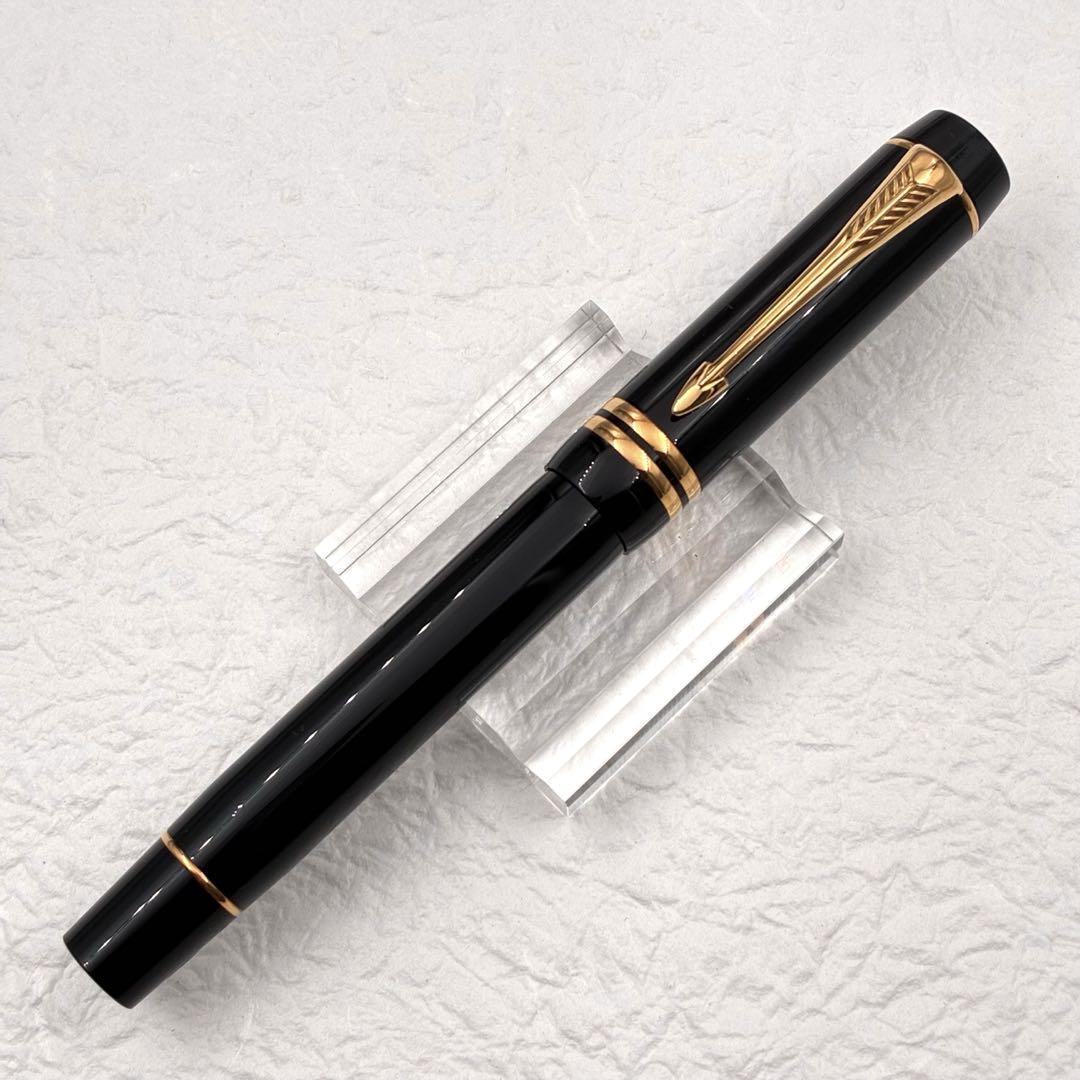 Parker Duofold 万年筆 黒　F PARKER パーカー万年筆 デュオフォールド 黒 18K F | ghrw