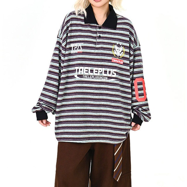 ボーダーロゴスポーツポロトップス
 2col   R01601