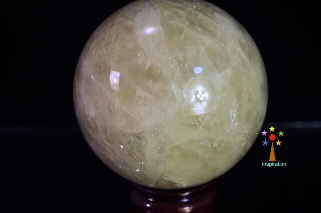 約：240mm 20425g超綺麗シトリン水晶丸玉B81D1/993D07A : 原石 水晶玉 シトリン 丸玉 黄水晶 天然石