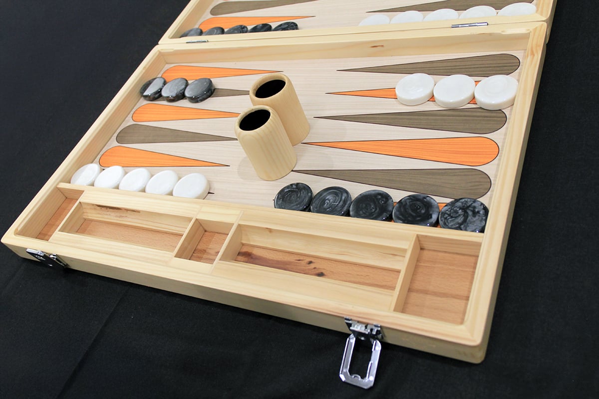 バックギャモン FM Gammon トーナメントボード（ナチュラルウッド） | JBS