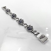 WOLVES with 10 DIAMONDS CHAIN BRACELET / ウルヴスチェーンブレスレット・10ダイヤモンドアイズ
