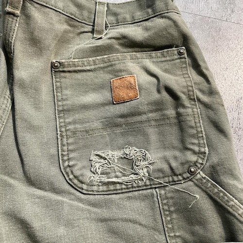 モスグリーン ダブルニー Carhartt B136 MOS 34×30 詳細写真17
