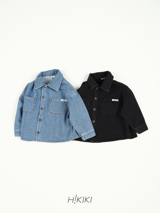 【取寄】hikiki｜pocket denim jacket｜ポケットデニムジャケット｜5-19｜kids&jr｜26 spring