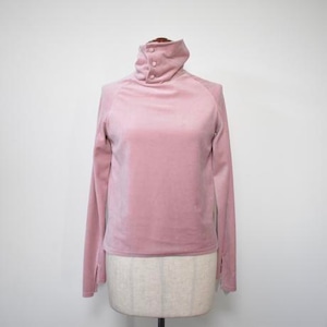 ritsuko karita/high neck velour tops とじこみ別注カラー　pink