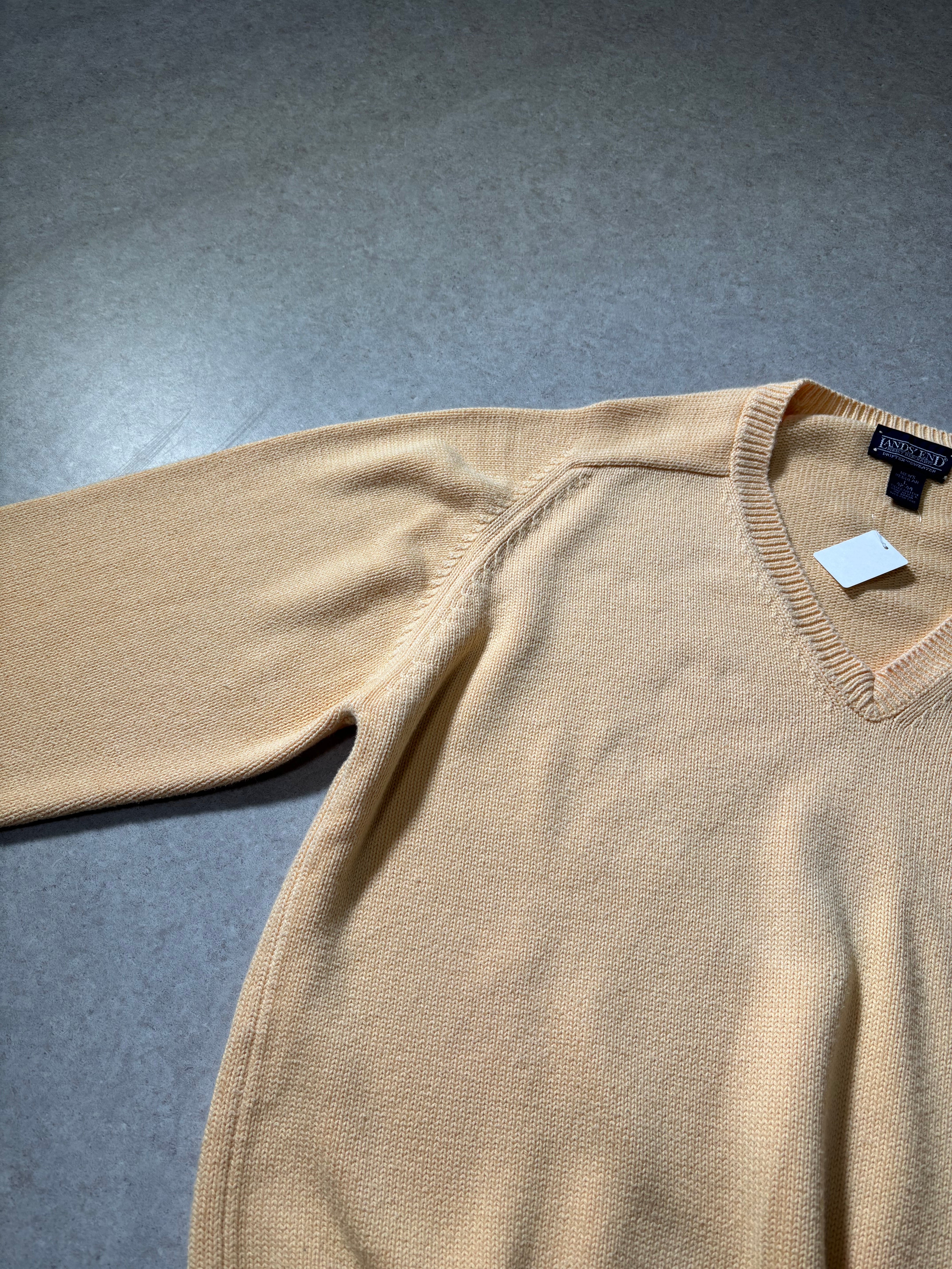 90s LANDS'END cotton knit | 古着屋2000