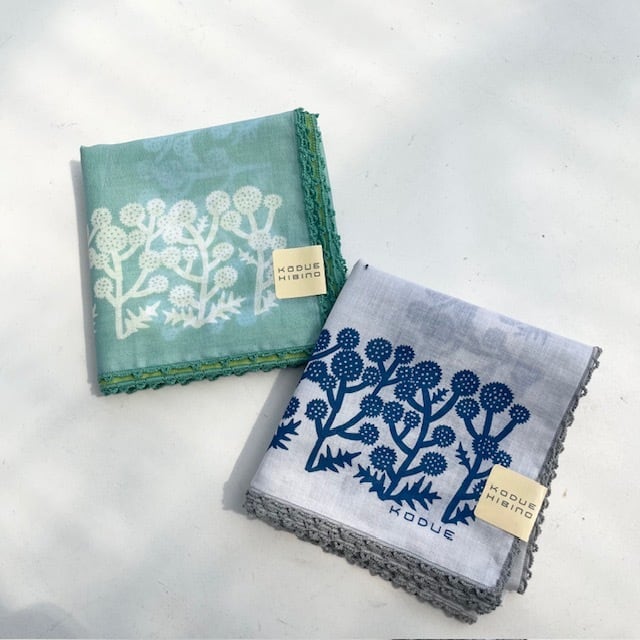 ひびのこづえ ハンカチ 草原 | ihana design(イハナデザイン）