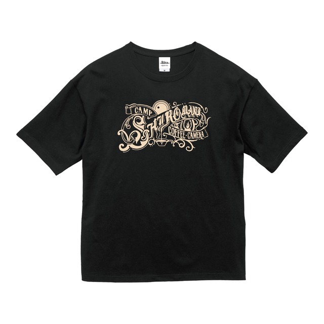 shiromani&sg コラボTシャツ（ビッグシルエットTシャツ）ブラック