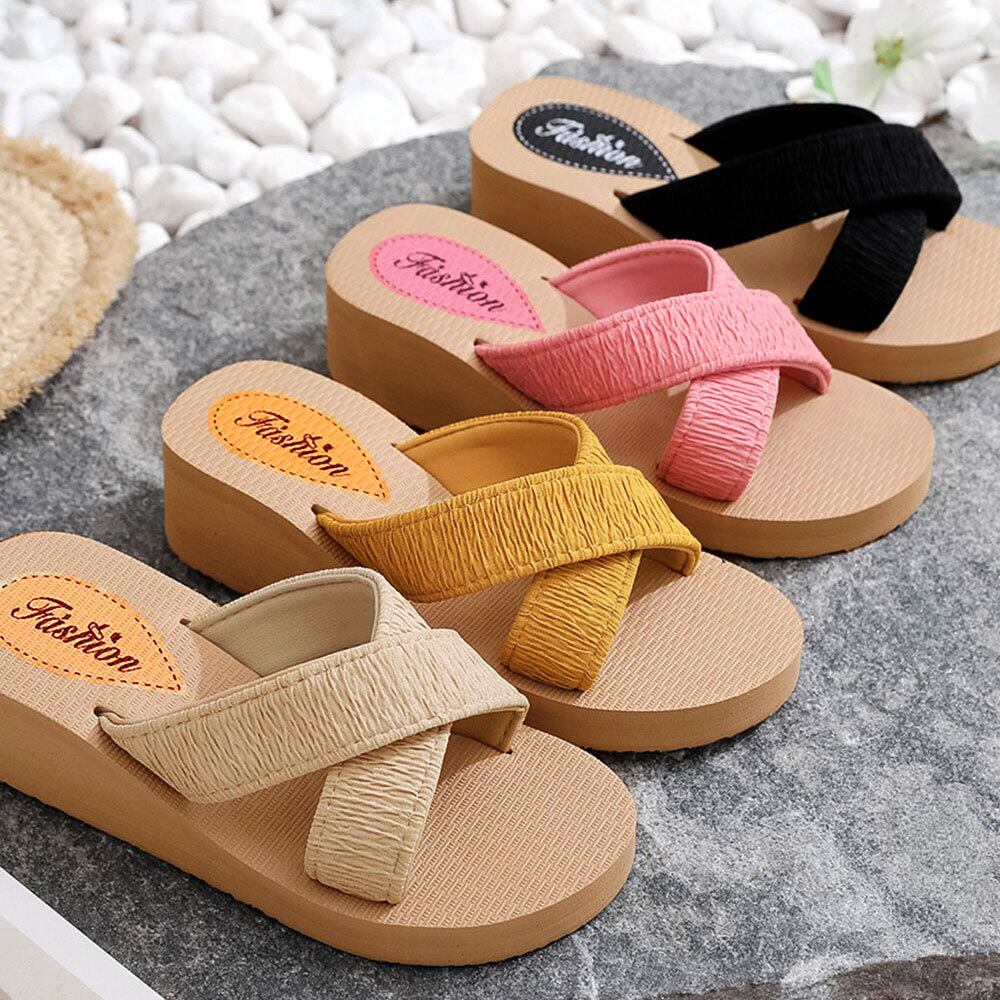 厚底 ジュート サンダル レディース 春夏 クロスサンダル おしゃれ 履きやすい 歩きやすい ビーチ プール 海水浴 リゾート レジャー 大人可愛い 大人女子