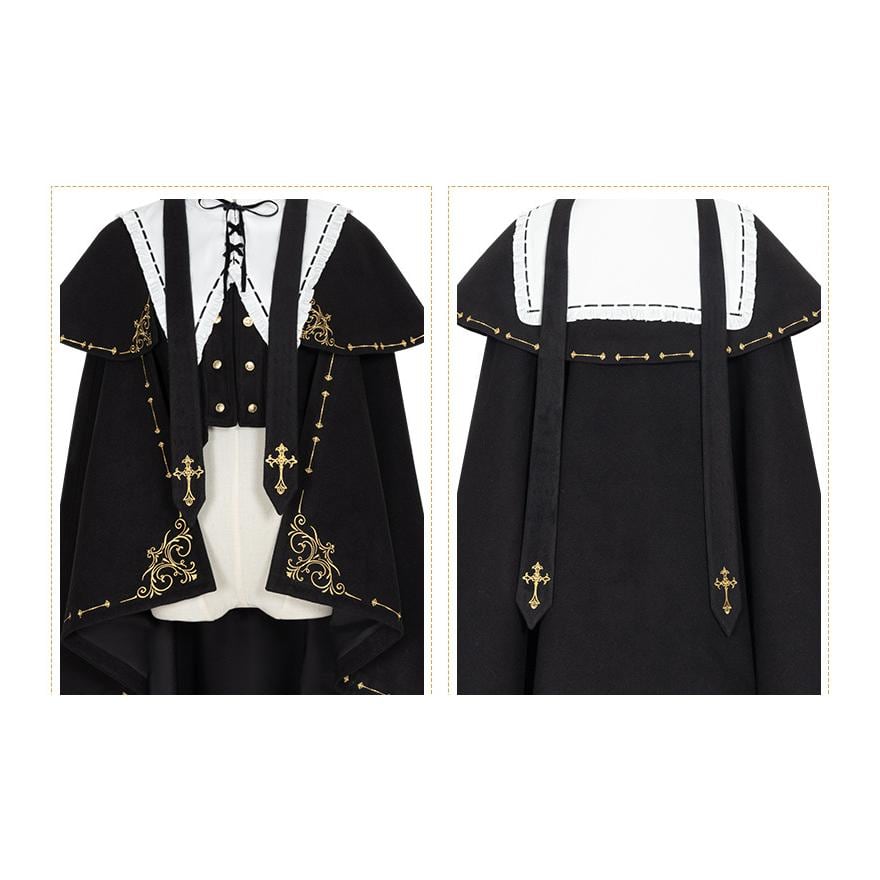 ゴスロリ通販 With U ゴシック ロリィタ クラロリ マント ベスト つけ