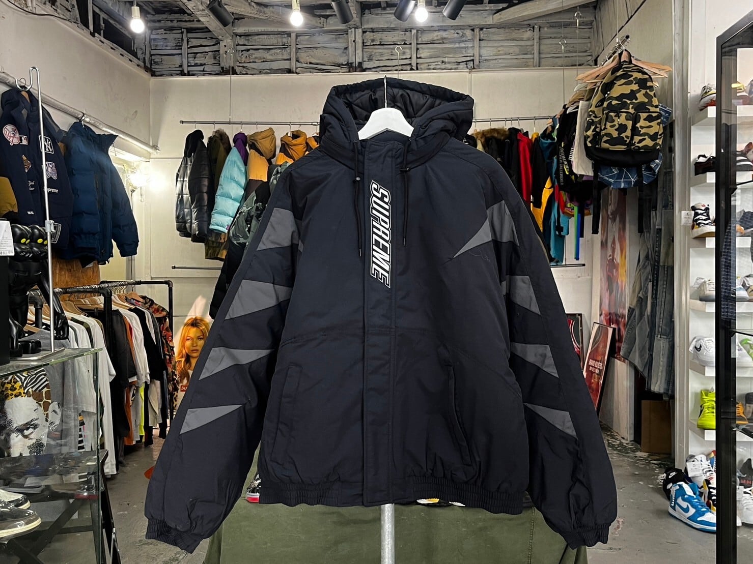 Supreme 23AW WILDCAT SIDELINE PUFFER JACKET BLACK XL 84865 | BRAND  