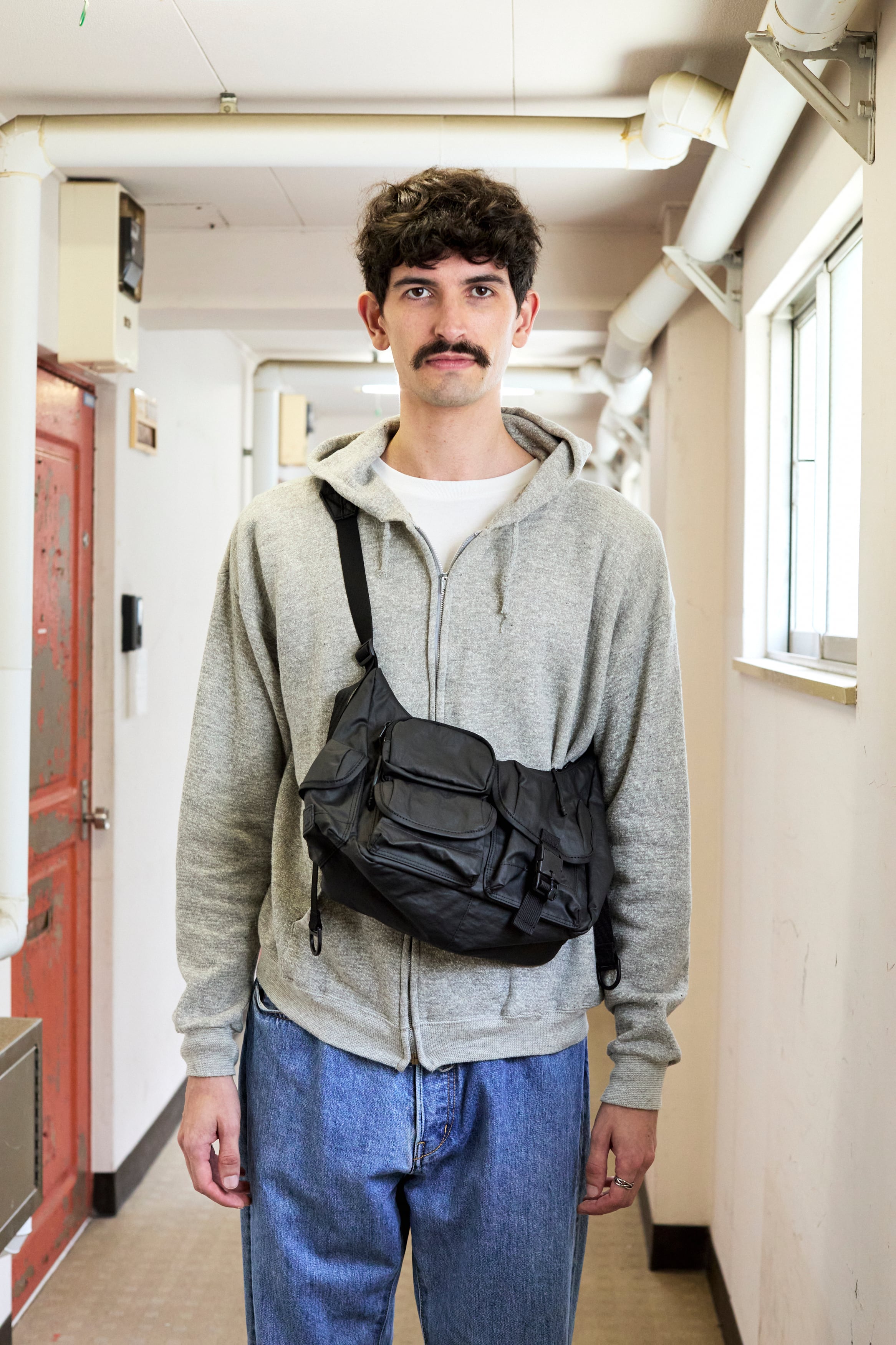 NEW !! / MULTI POCKET SHOULDER BAG (SMALL) / BCL-85 BLACK2