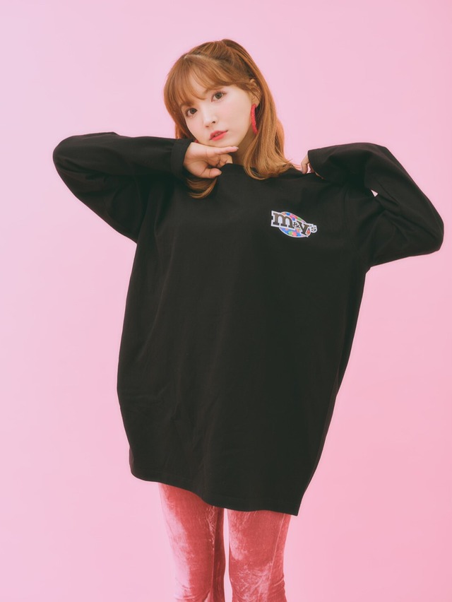 YOUR'S × LHP chocolate LONG SLEEVE / BLACK