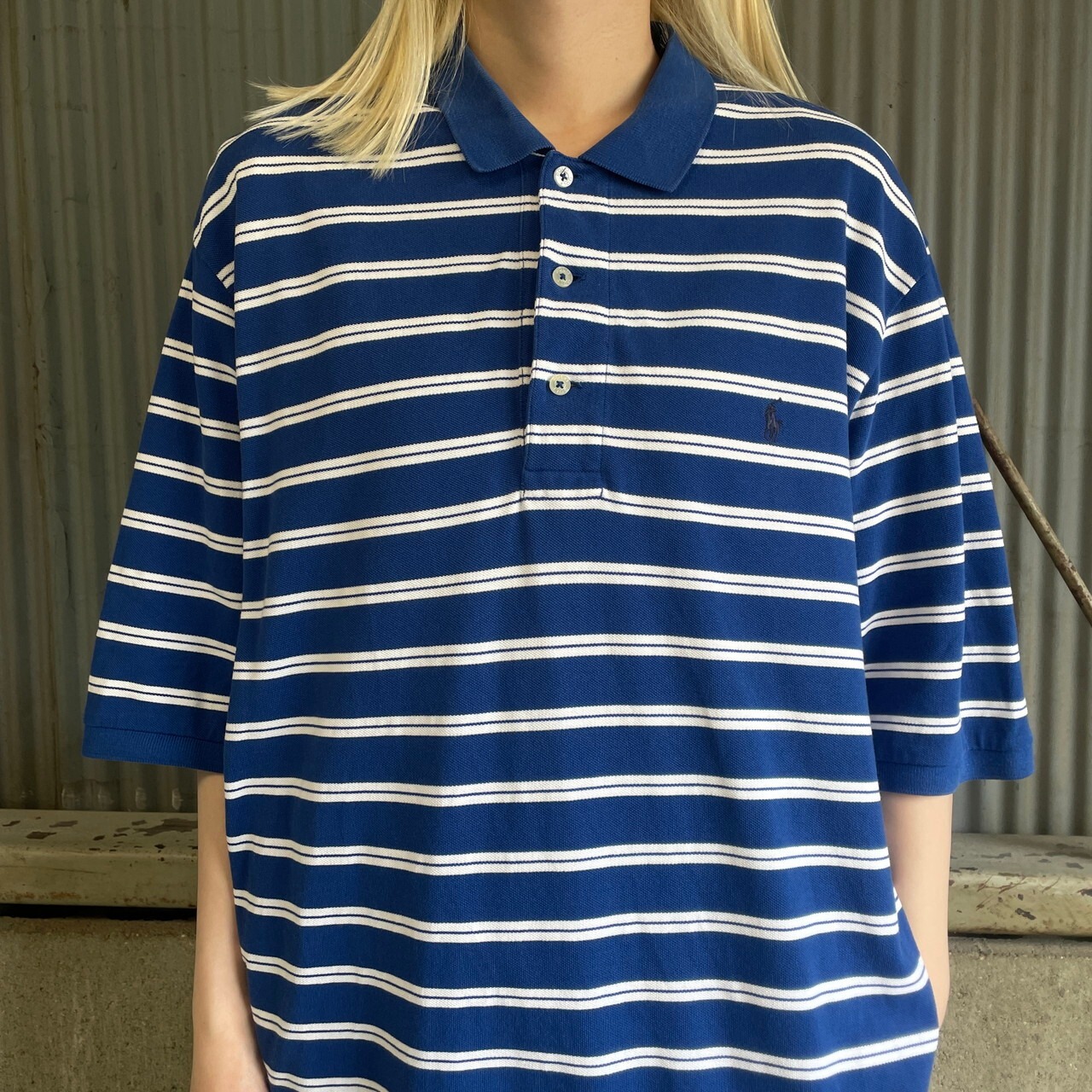 POLO GOLF Ralph Lauren ポロゴルフ ラルフローレン 鹿の子 ボーダー 