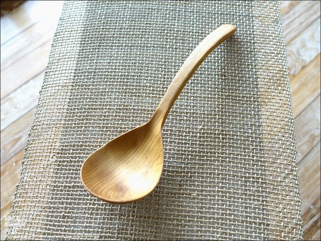 チーク無垢材 お玉dle おたま レードル 木製 ナチュラル キッチンツール アウトドアギア 世界三大銘木 L30cm