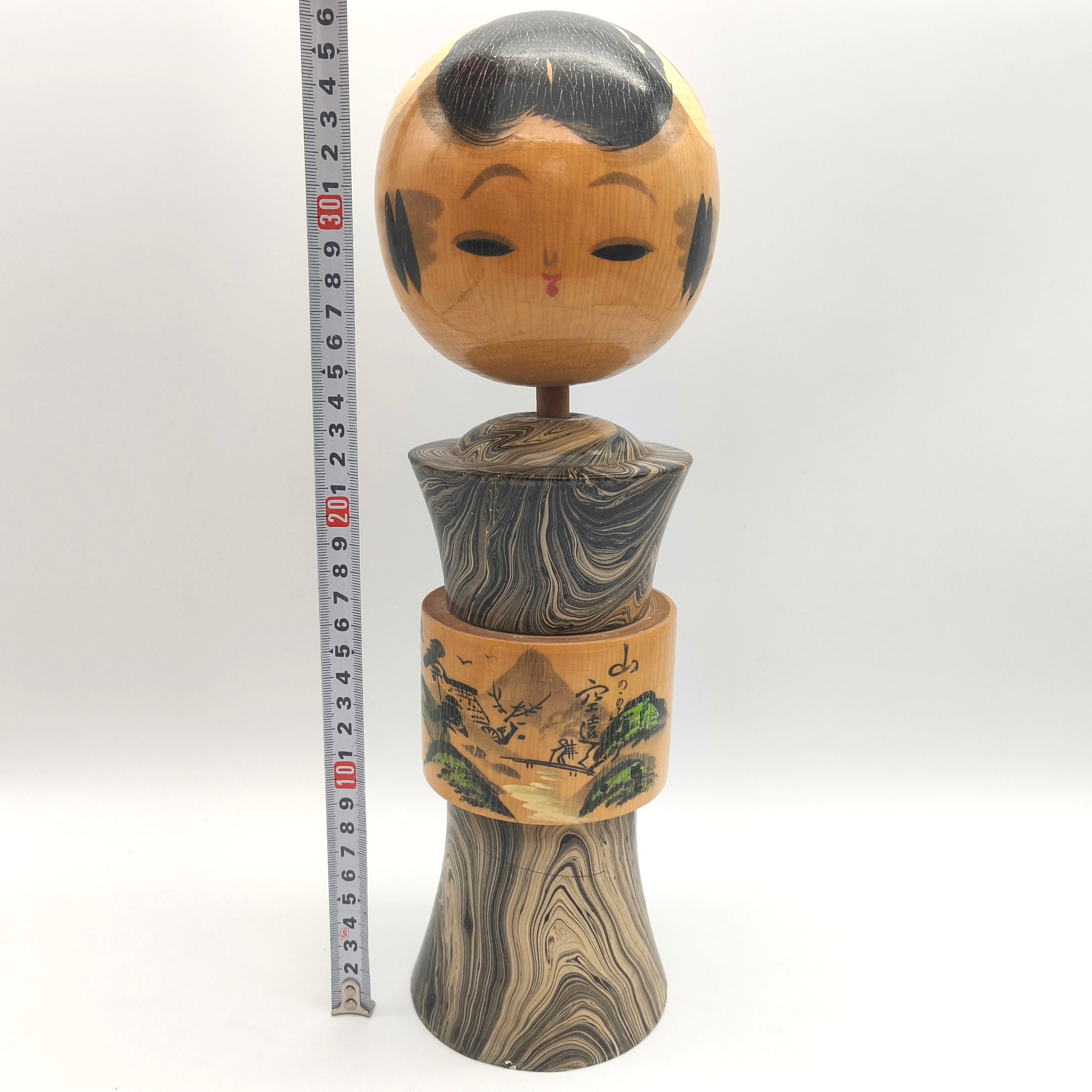 こけし・佐藤文助・遠刈田系・昭和39年・民芸品・伝統工芸・No.260612