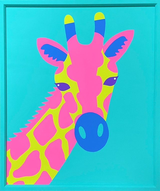 Yuka Izuhara 原画作品 【The Giraffe】 (F20号)  明石家さんま画廊 出展作品