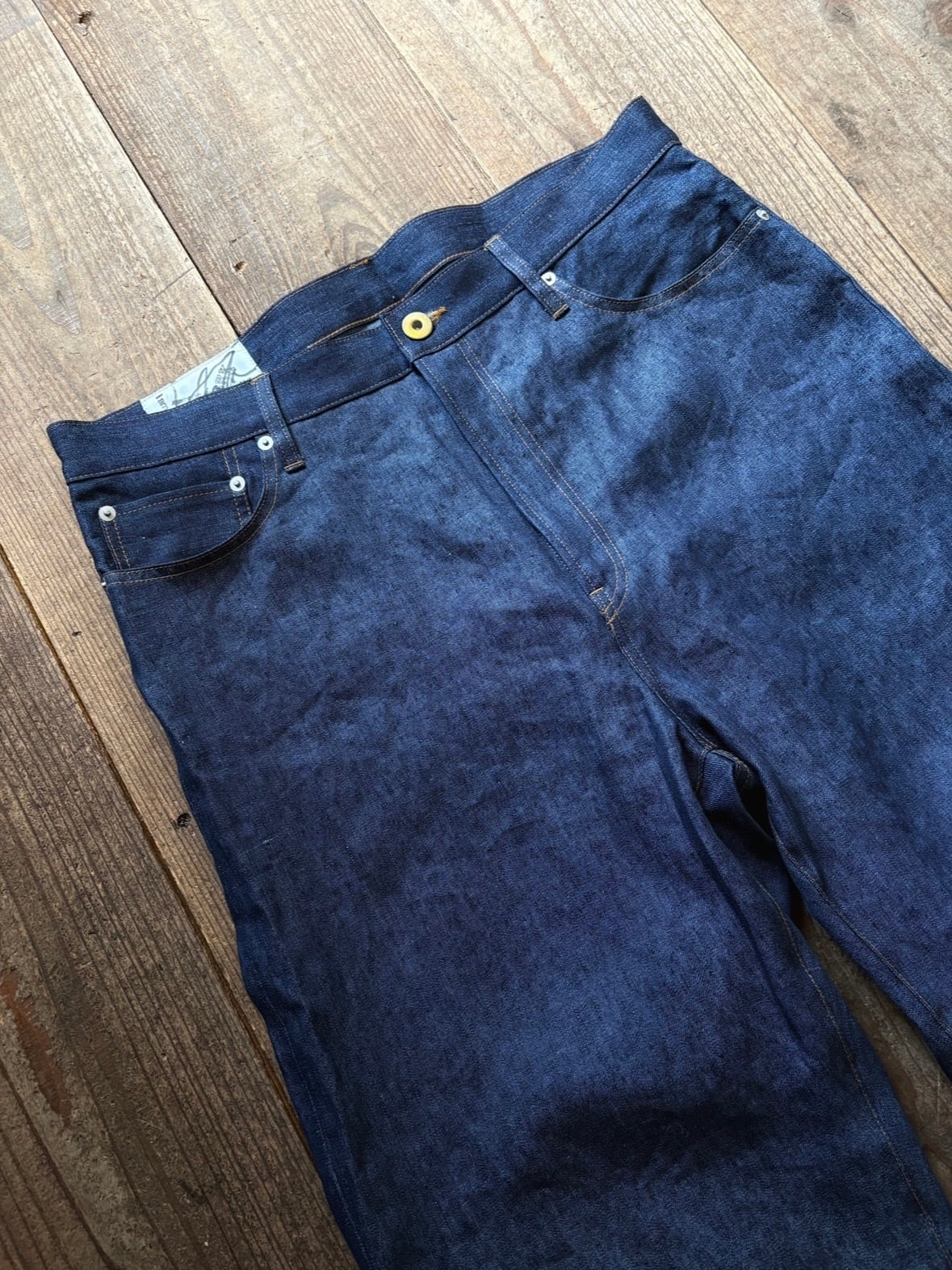 I am dork linen denim pants | TALE COCOON