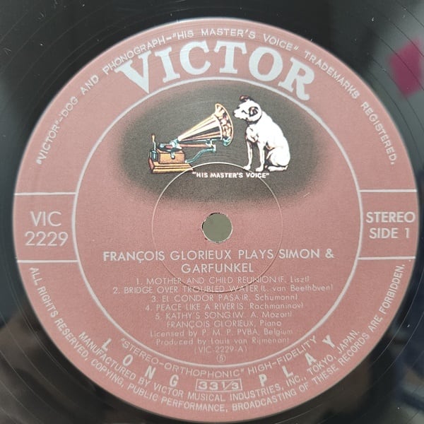 Francois Glorieux / Francois Glorieux Plays Simon & Garfunkel [VIC-2229] - 画像3