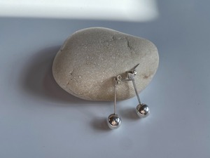 <vintage silver925>ball drop pierce