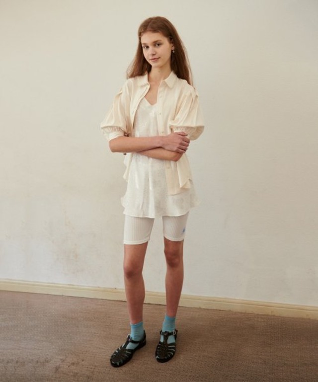 [SINOON] SILK PUFF BLOUSE