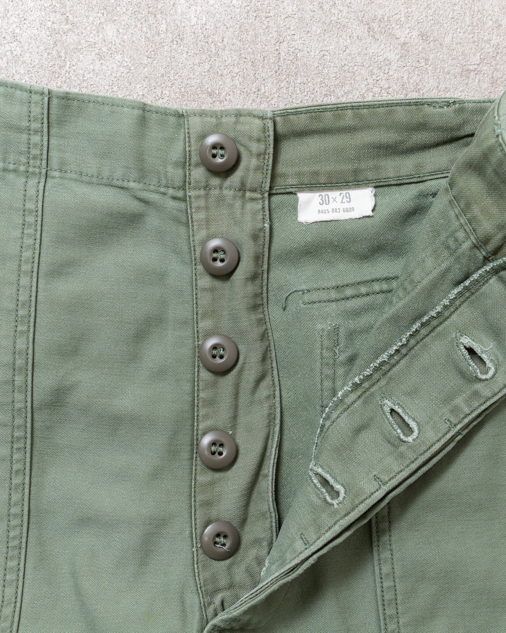 30×29】U.S.Army Utility Trousers OG-107 実物 米軍 ベイカーパンツ