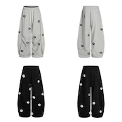 ストリート 花の刺繍 スウェットパンツ P367