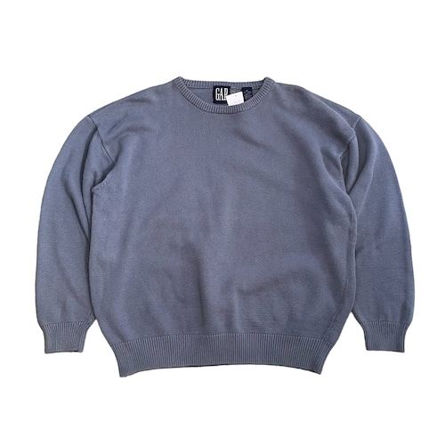 90s GAP cotton knit "blue gray"