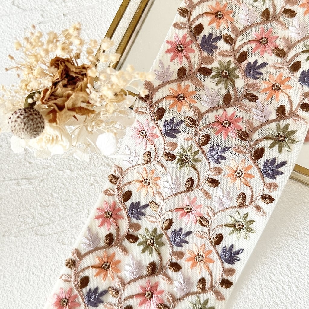 太幅（7㎝～10cm未満） | インド刺繍リボン専門店Rino Ribbon