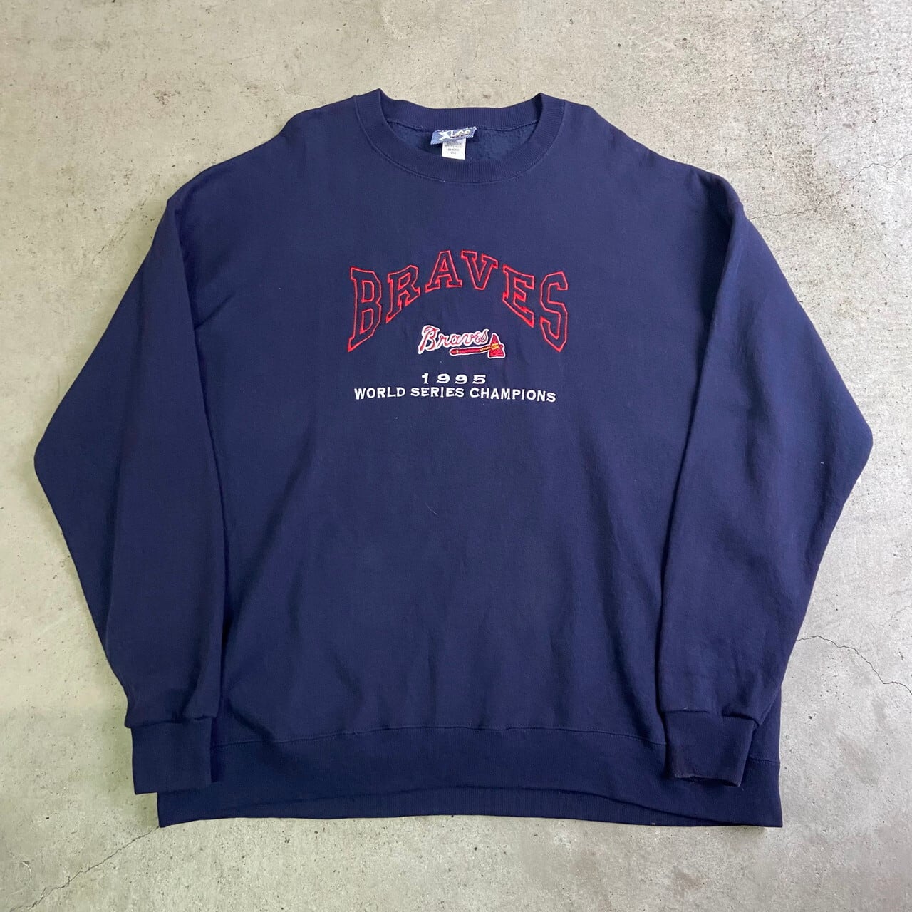 【激レア☆US輸入90s】 MLBブレーブス  両面刺繍スタジャン メンズ2XL