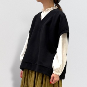 mizuiro ind V-neck wide vest