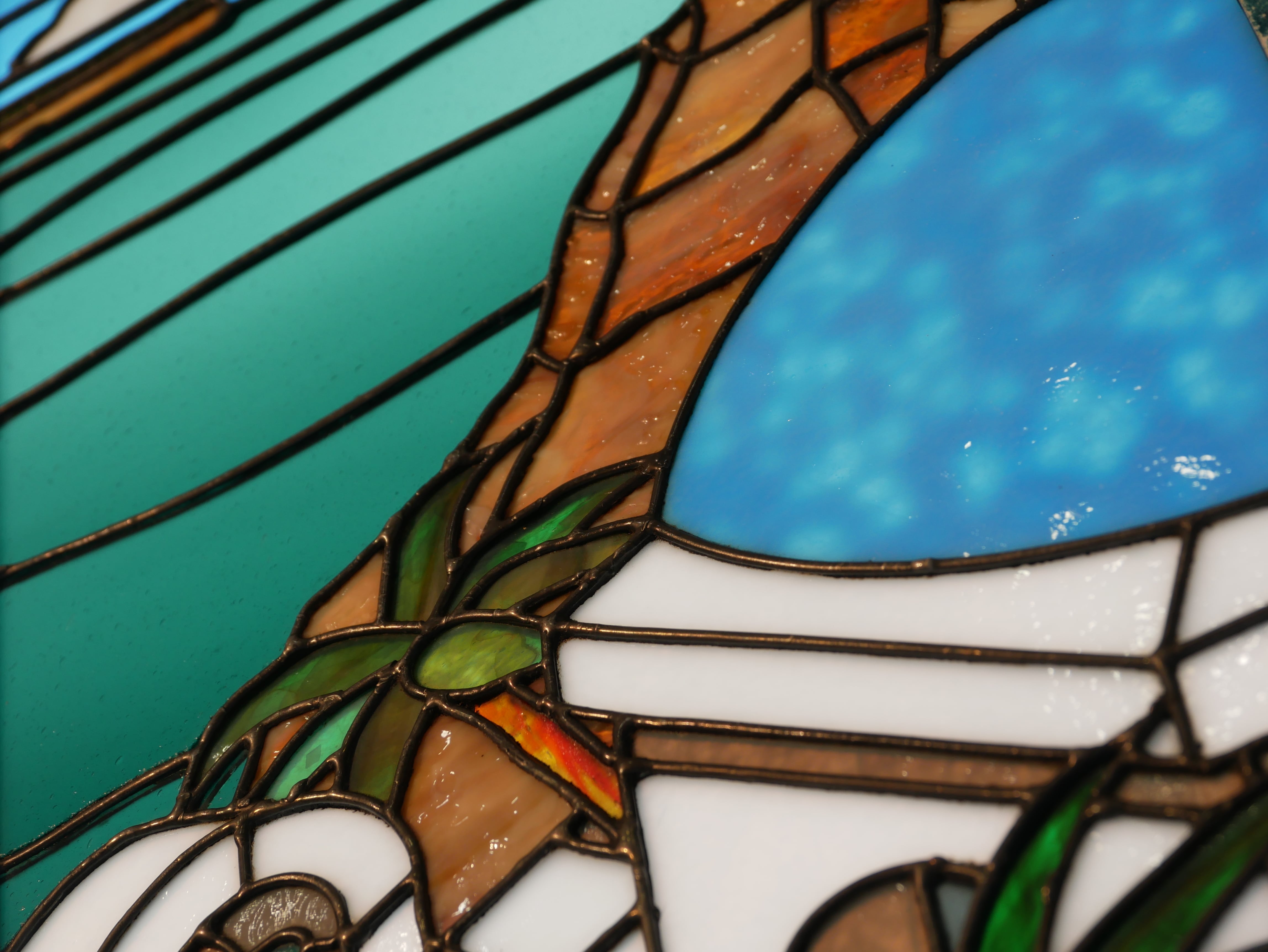 ステンドグラス 】パネル エーゲ海 ST | ステンドグラス工房かわもと