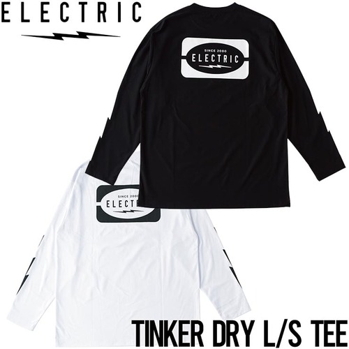 ロングスリーブTEE ロンT 速乾素材 ELECTRIC エレクトリック TINKER DRY L/S TEE E24ST24 日本代理店正規品BLKL