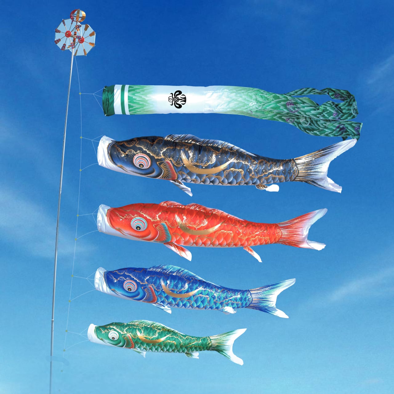 豪　大型セット　７M７点セット（徳永鯉のぼり）