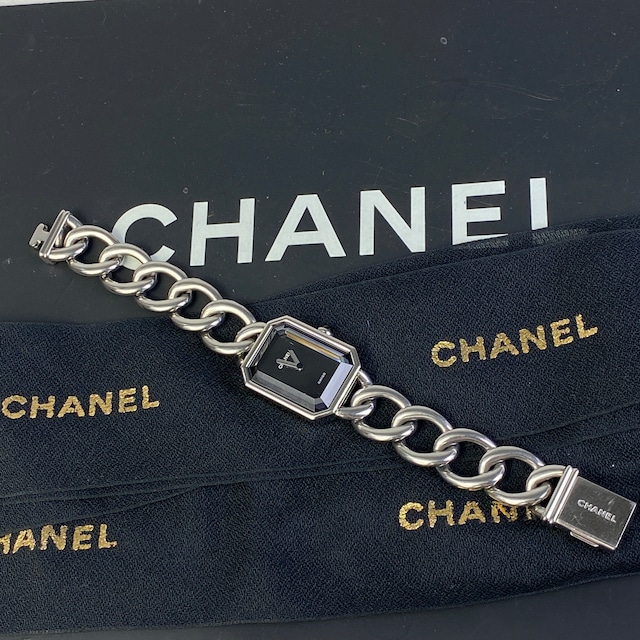 【最終処分SALE】CHANEL シャネル プルミエールM H0452 VS77110 メンズ腕時計 シルバー A-7553